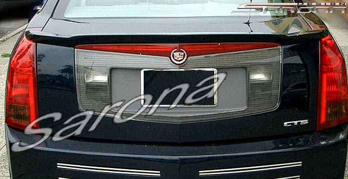 Custom Cadillac CTS Trunk Wing  Sedan (2003 - 2007) - $260.00 (Manufacturer Sarona, Part #CD-003-TW)